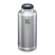 Klean Kanteen TKWide Vacuum-Insulated Stainless Steel Bottle, 64 oz. - 1900 ml, Brushed Stainless Steel - K164TKWSSL-BS-T