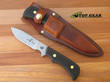 Knives of Alaska Elk Hunter Hunting Knife, D-2 Tool Steel, Black - 161FG