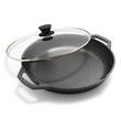 Lodge Cast Iron Pre-Seasoned Everyday Chef Pan with Glass Lid - LC12EP