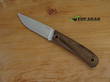 Manly Patriot Fixed Blade Knife, D2 Tool Steel, Walnut Wood Handle - W02ML100