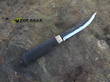 Marttiini Lynx Black Edition Puukko Fixed Blade Knife, Carbon Steel, Black Curly Birch Handle - 131013C