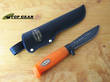 Marttiini Martef Skinning Knife, Orange Handle - 186024T