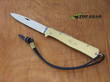 Otter Knives Leather Strap for Mercator Knife, Brass Bead - LBME