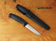 Mora Companion Bushcraft Knife, Stainless Steel, Black Handle - 12141