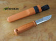 Mora Kansbol Fixed Blade Knife, 12C27 Stainless Steel, Burnt Orange - 02342