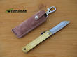 Nagao Higonokami Brass Pocket Knife with Leather Sheath, 2