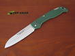 Ontario Camp Plus 4.25 Inch Folding Chefs Knife, Stainless Steel, Green GFN Handle - 43001