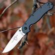 Ontario Knife Company RAT II Pocket Knife, Satin Finish, Black Carbon Fiber - 8832