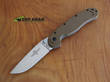 Ontario Knife Rat M1 Folding Knife, Fine Edge, Coyote Brown - 8848CB