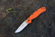 Ontario RAT I Folding Knife, D2 Tool Steel, Satin Finish, Orange - 8867OR