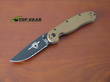 Ontario RAT II Knife, Coyote Handle, Black Powder Coated Blade - 8861CB