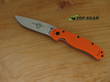 Ontario Knife Company RAT II Pocket Knife, Satin Finish, Orange Handle - 8860OR