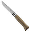 Opinel No. 6 Stainless Steel Pocket Knife, Walnut Wood Handle - 00982