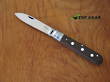 Otter Knives 3-Rivet Pocket Knife, Carbon Steel, Smoked Oak Handle - 169