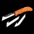 Outdoor Edge Razor-Work Replaceable Blade Utility Knife, Orange Handle, Lockback - RWB30-70C