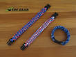 Reactor Tactical Gear Paracord Survival Bracelet - Red, White or Blue