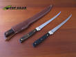 Schrade Uncle Henry Steelhead Fillet Knife, Dark Brown Pakka Wood - S167DPW