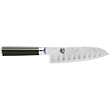 Shun Classic Granton Santoku Knife 18 cm with Pakka Wood Handle - DM-0718