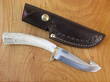 Silver Stag Elk Stick Big Game Gut-hook Hunting Knife - BG4.0ES