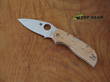 Spyderco Chaparral Lockback Knife, CTS-XHP Stainless Steel, Maple Wood - C152WDP