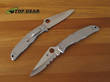 Spyderco Endura 4 Pocket Knife with Stainless Steel Handle - C10P Plain or C10PS Combo Edge