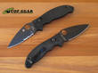 Spyderco Manix 2 Folding Knife, Black DLC Coated Blade - C101GPBBK2