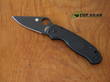 Spyderco Paramilitary 3 Lightweight Folding Knife, CTS-BD1N Stainless Steel, Black DLC Coating, Black FRN Handle - C223PBBK