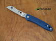 Spyderco Roadie Pocket Knife, Bohler N690 Cobalt Steel, Blue FRN Handle - C189PBL
