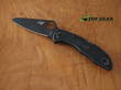Spyderco Salt 2 Pocket Knife, H1 Stainless Steel, Black Blade, Black FRN Handle - C88PBBK2