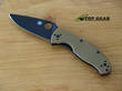 Sypderco Tenacious Folding Knife, Brown Handle, Plain Edge - C122GPBBN