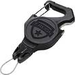 T-Reign Standard Duty Retractable Gear Tether with Small Integrated Carabiner, Black, 6 oz, 36 Inch - OTRC-4111