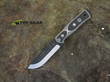 Tops B.O.B. Brothers of Bushcraft Survival Knife with Black/White Handle - BROS-G10-BLK/WHI