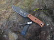 Tops Baja 4.5 Reserve Edition Bushcraft Knife, 1095 High Carbon Steel, Black River Wash - TPBAJA45RES