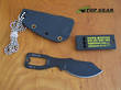 Tops Key Knife Hunter Drop-Point Neck Knife with Emergency Whistle - KEY B