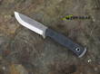 Tops Knives B.O.B. Brothers of Bushcraft Hunter Knife, 154CM Stainless Steel, Tumble Finish, Black G10 Handle - BROS154BLM