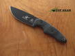 Tops Pointer EDC Fixed Blade Knife, 1095 High Carbon Steel, Black Canvas Micarta Handle - 02488