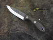 Tops Scandi Trekker Knife, 3.5 Inch, 1095 HC Steel, Green Canvas Micarta Handle - TPS-TREK-3.5