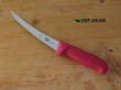 Victorinox Curved Boning Knife, 15 cm, Red Handle, Stiff - 5.6601.15