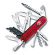 Victorinox Cybertool 34 Swiss Army Knife, Ruby Red Translucent - 1.7725.T