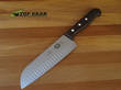 Victorinox Santoku Knife with Hollow Edge, Rosewood Handle - 6.8520.17G