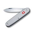Victorinox Swiss Army 1 Alox Pocket Knife, Silver Alox Handle, Single Blade - 0.8000.26
