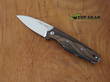 Viper Dan 2 Slip-Joint Folding Knife, Bohler N690 Stainless Steel, Ziricote Wood Handle - V5930ZI