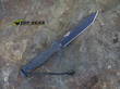WildSteer Sherkan Outdoor and Survival Knife,Bohler N690 Cobalt Steel, Black Expoxy Coated - SHE3113