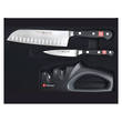 Wusthof Classic 2-Piece Santoku Knife Set with 2-Stage Sharpener - 9608-6
