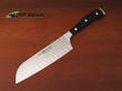 Wusthof Ikon Santoku Knife with Hollow Edge, African Blackwood - 4976/17cm