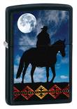 Zippo Cowboy Moon Windproof Lighter, Matte Black - 28311