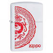 Zippo Dragon Stamp White Matte Windproof Lighter - 28855