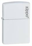 Zippo Windproof Lighter with Zippo Logo, White Matte - 214ZL