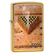 Zippo Smoking Bullets Windproof Lighter, Brushed Brass - 28674